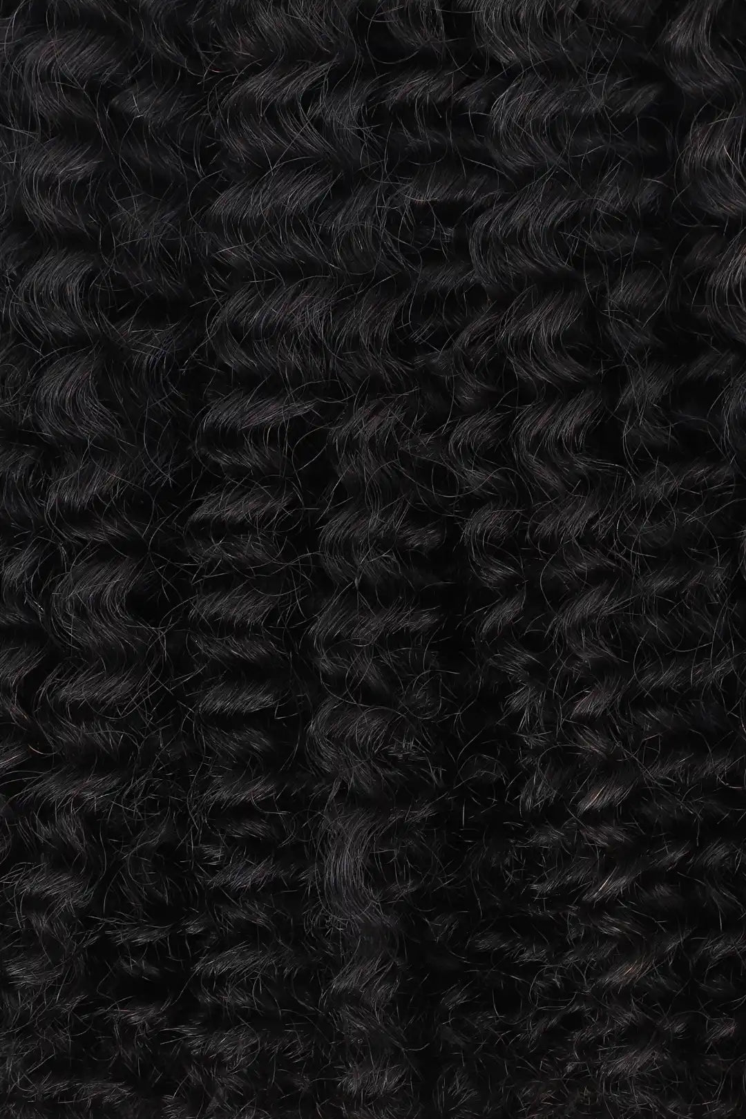 Kinky Curly Bulk Human Hair for Braiding Natural Black BU11