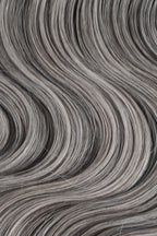 Double Drawn Salt and Pepper Body Wave Crochet Hair 85% Gray