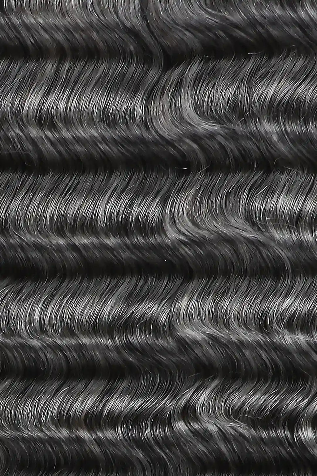 Salt and Pepper Bulk Hair Deep Wave for Braiding 70% Gray BU32
