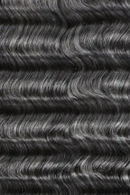 Salt and Pepper Bulk Hair Deep Wave for Braiding 70% Gray BU32