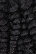 Twist Curly Bulk Human Hair for Braiding  Natural Black BU26