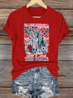 Women's  THIS PLACE Round Neck Printed T-Shirt