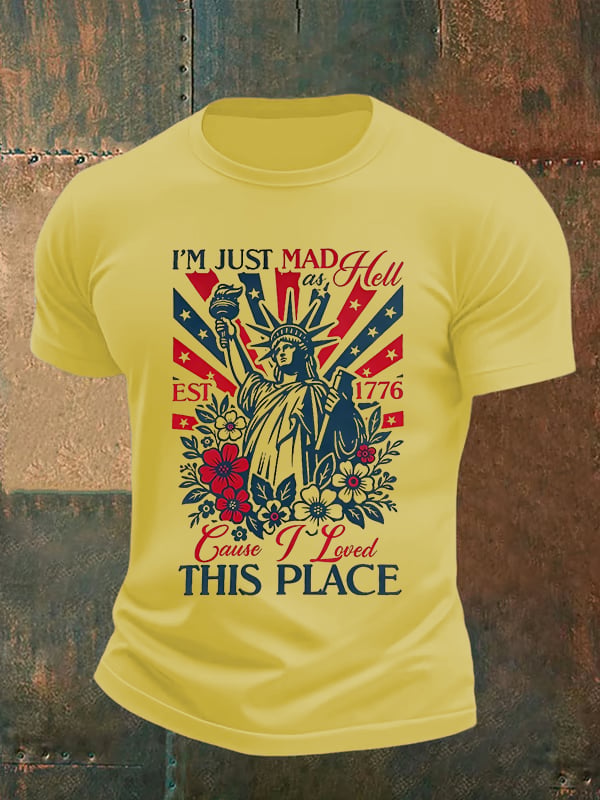 Men's THIS PLACE Round Neck Printed T-Shirt