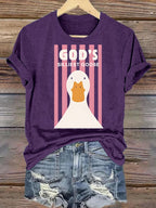 Women's  God's Silliest Goose Christian Kid T-Shirt