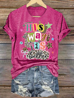 Women's  His Way Is Better Faith T-Shirt, Leopard Print Christian Women Graphic Tee, Cute Religious Casual Everyday Shirt