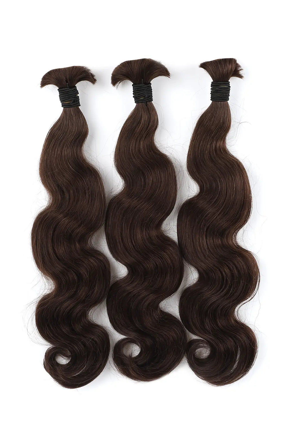Dark Brown Bulk Hair For Braiding Body Wave BU51