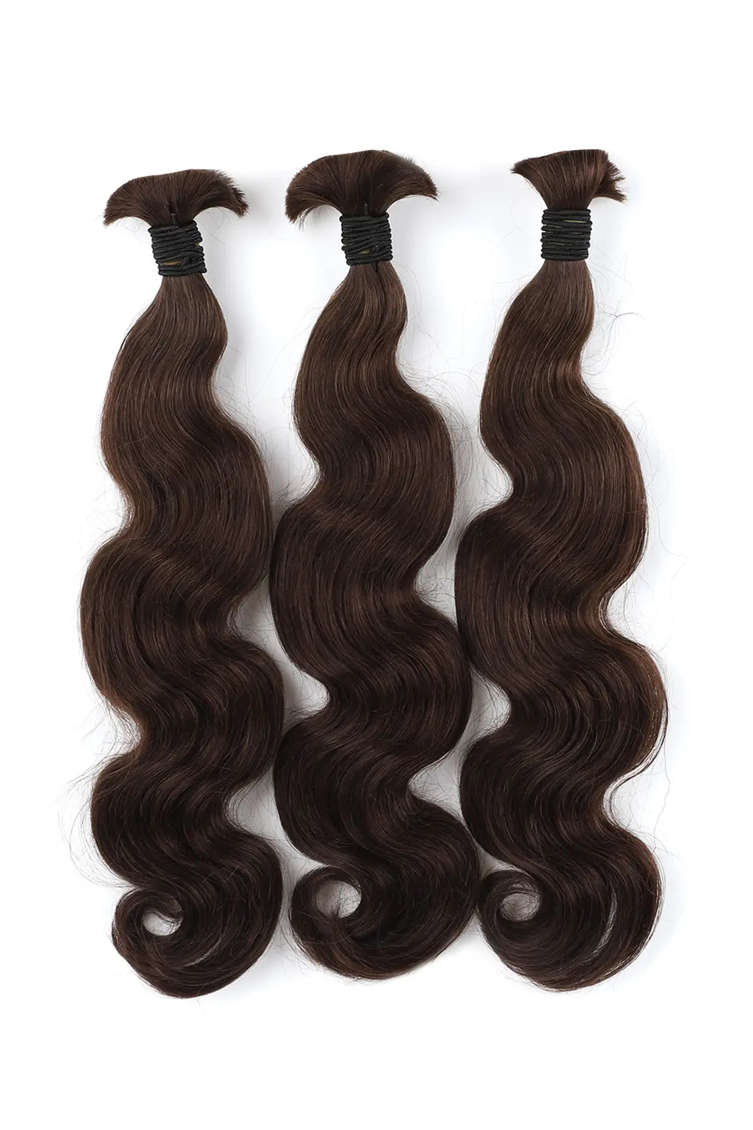 Dark Brown Bulk Hair For Braiding Body Wave BU51