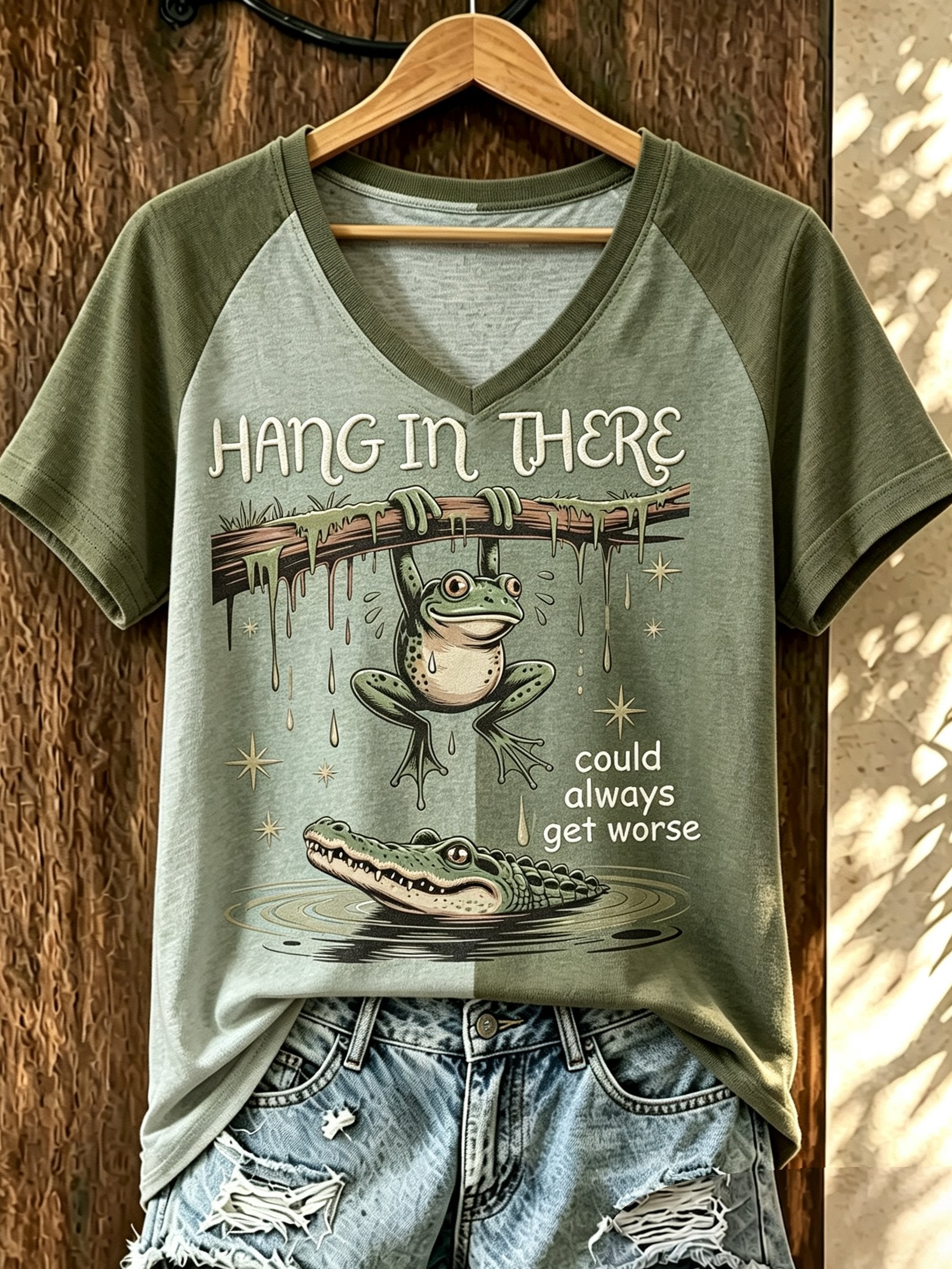Women's "Faith" V-neck top