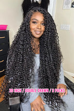 Double Drawn Spanish Curly Bulk Hair Extensions for Braiding BU15