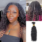 QVR Loose Wave Bulk Hair Extensions for Boho Knotless Braiding