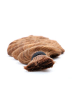 30# Auburn Brown Bulk Hair For Braiding Deep Wave BU07