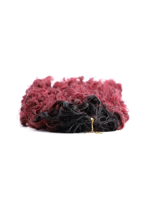 Burgundy Ombre Water Deep Wave Feather Crochet Hair - T1B/99J