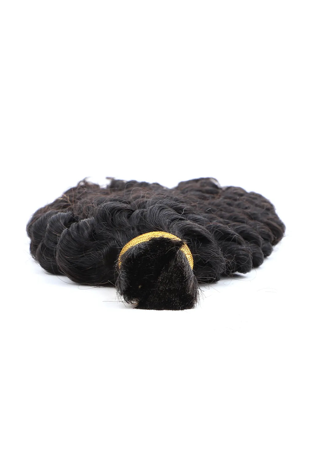 Double Drawn Burmese Curly Bulk Human Hair For Braiding BU49