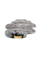 Double Drawn Salt and Pepper Body Wave Crochet Hair 85% Gray