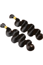 Body Wave Bulk Human Hair For Braiding Natural Black BU08