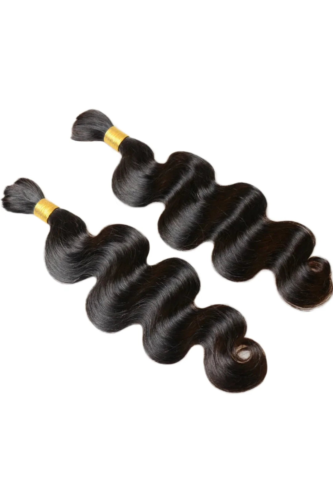 Body Wave Bulk Human Hair For Braiding Natural Black BU08
