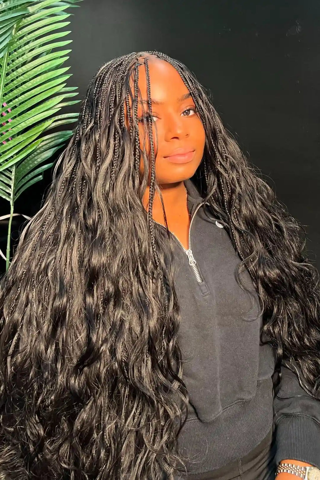 Body Wave Bulk Human Hair For Braiding Natural Black BU08