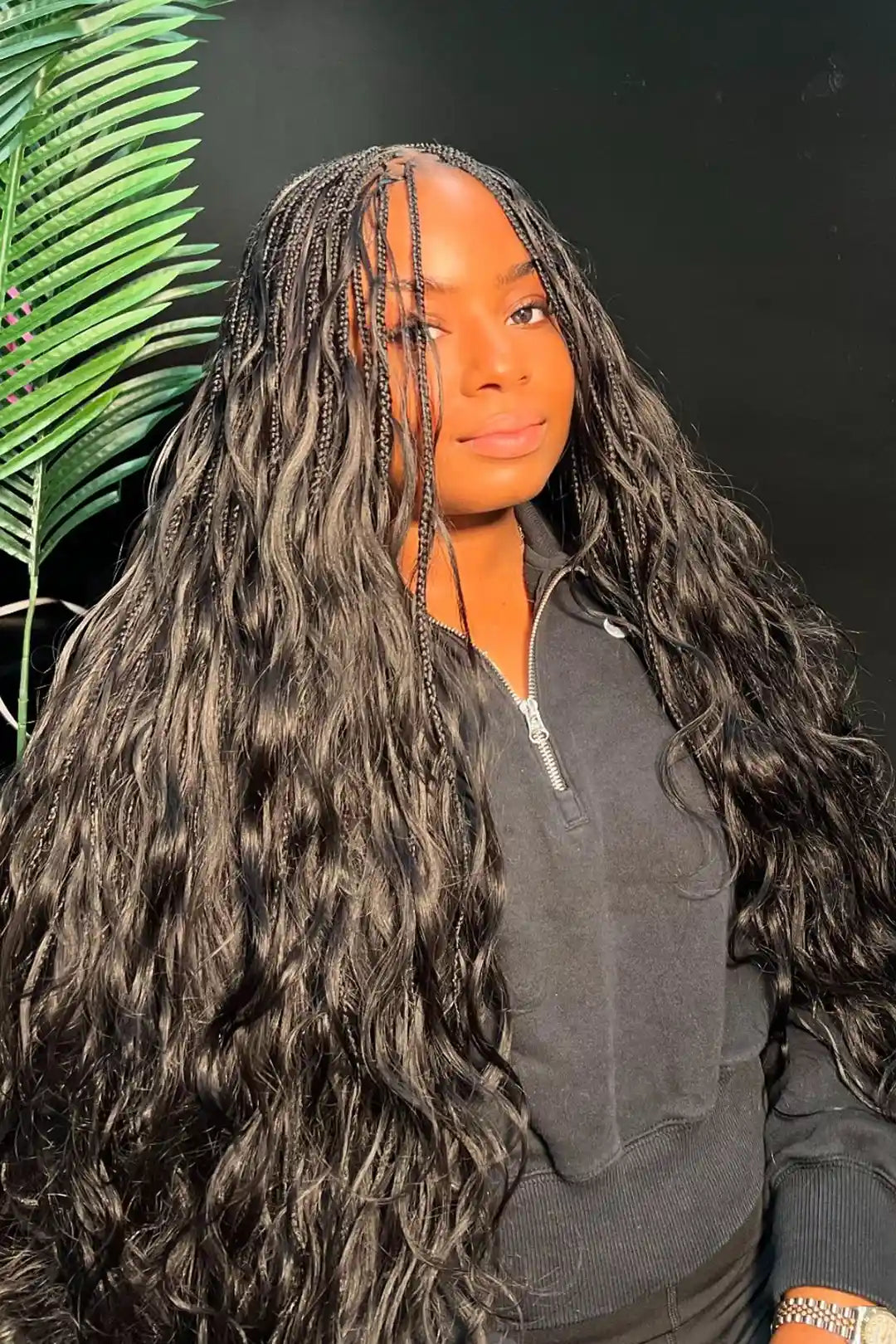 Body Wave Bulk Human Hair For Braiding Natural Black BU08