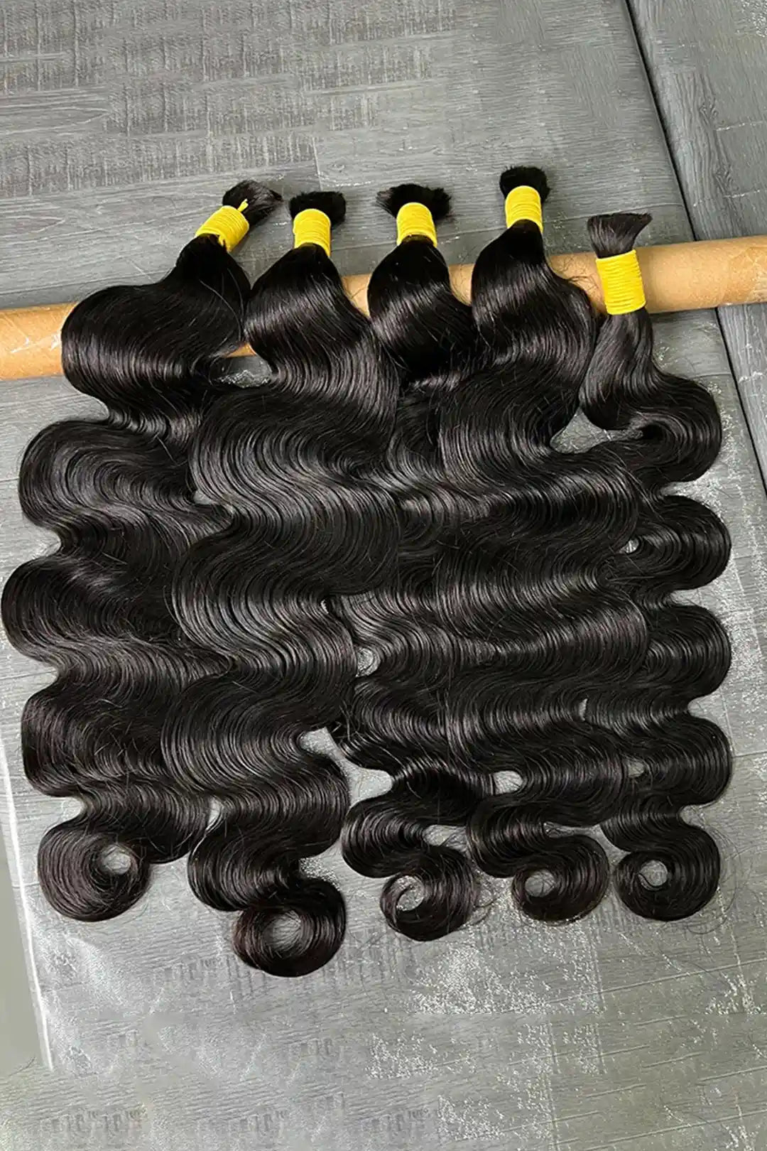 Body Wave Bulk Human Hair For Braiding Natural Black BU08