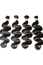 Body Wave Bulk Human Hair For Braiding Natural Black BU08