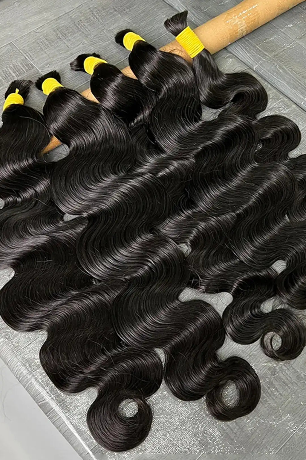 Body Wave Bulk Human Hair For Braiding Natural Black BU08