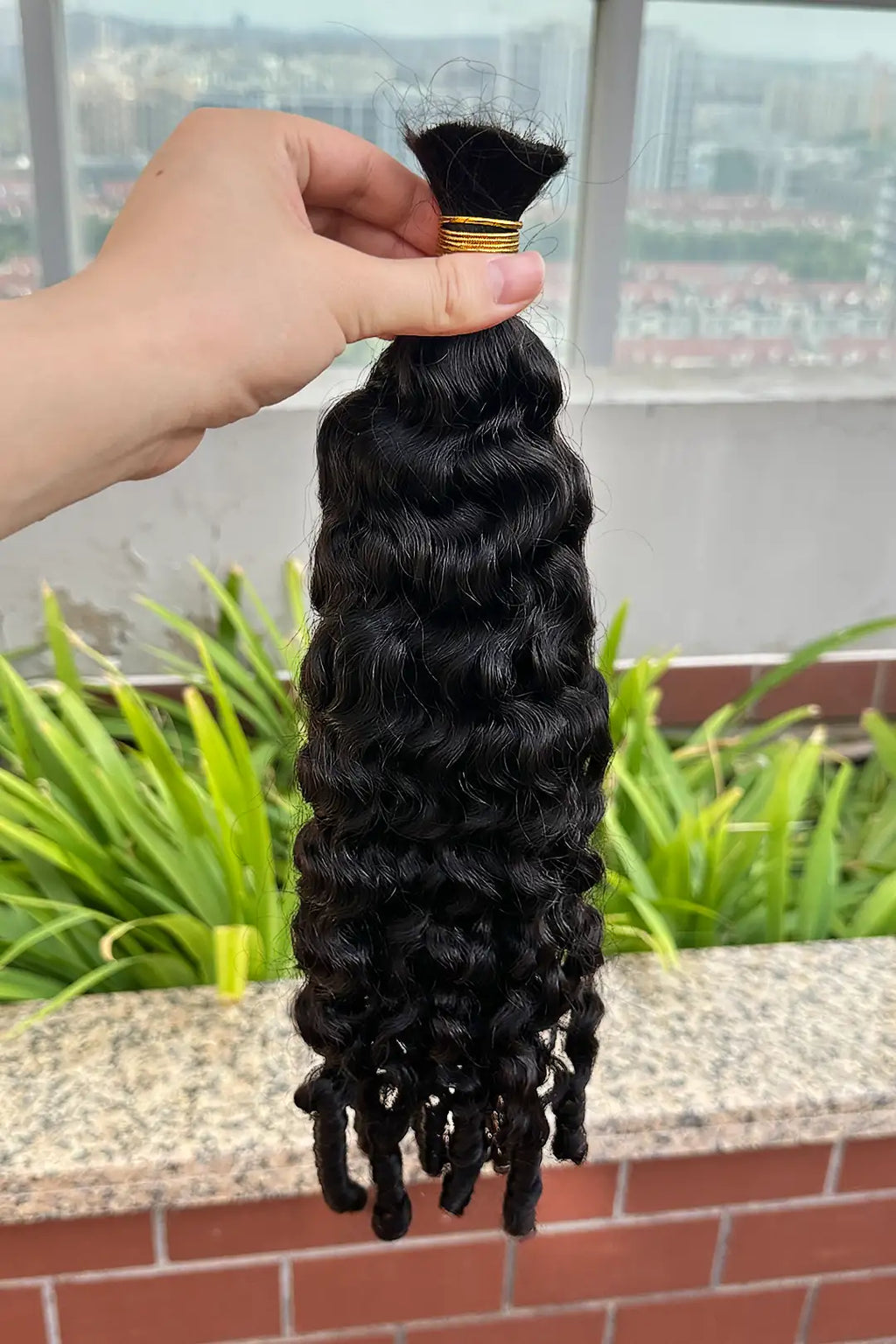 Double Drawn Burmese Curly with Spiral Curls Ends Bulk Hair