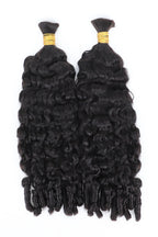 Double Drawn Burmese Curly with Spiral Curls Ends Bulk Hair