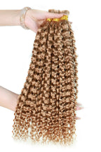 Double Drawn Golden Brown Color Water Wave Bulk Hair BU48
