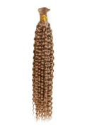 Double Drawn Golden Brown Color Water Wave Bulk Hair BU48