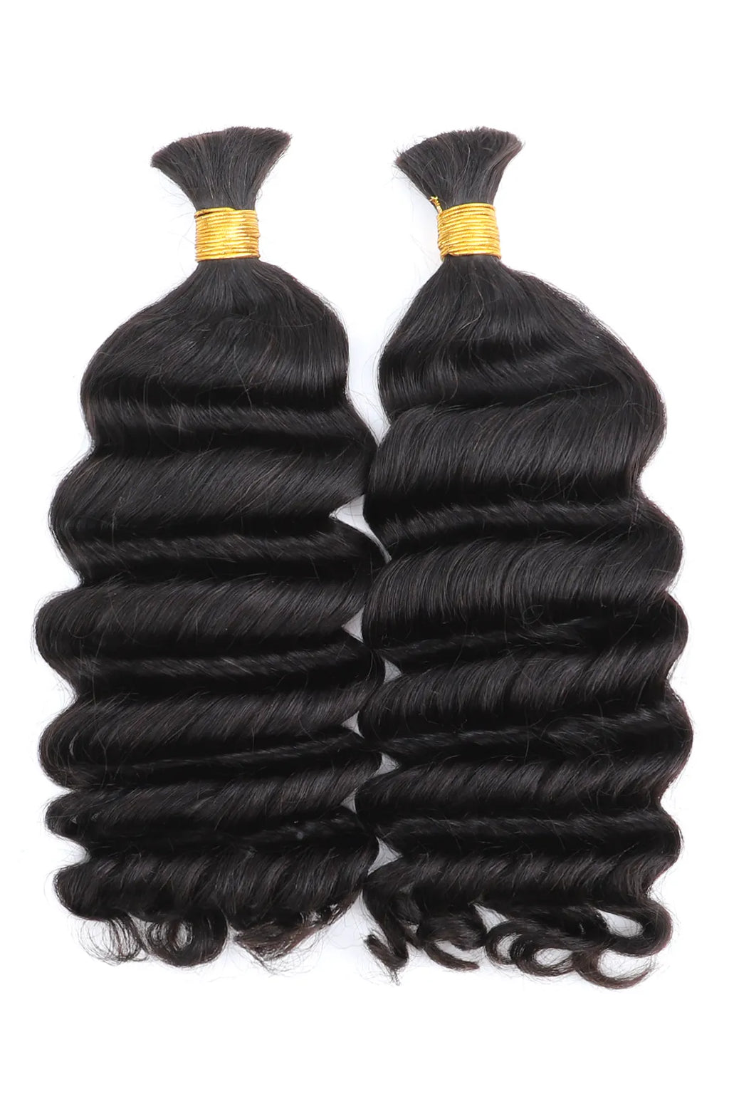 Double Drawn Loose Deep Wave Bulk Human Hair For Braiding