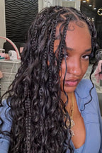Loose Wave Bulk Hair For Braiding Natural Black BU02