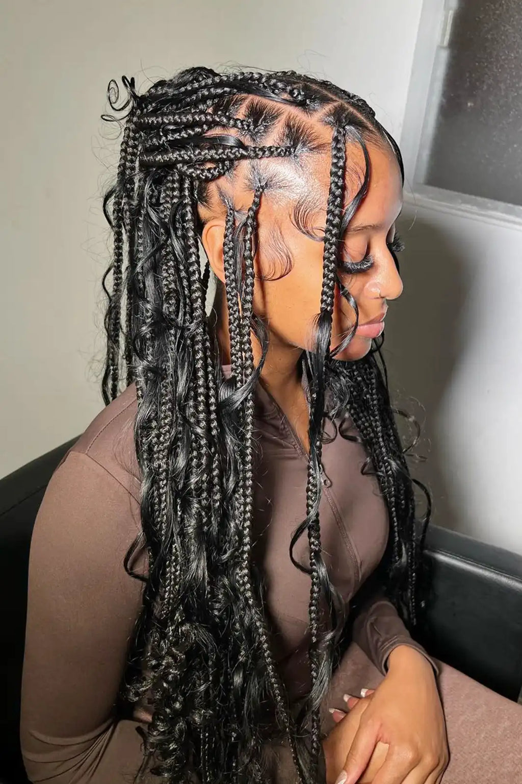 Loose Wave Bulk Hair For Braiding Natural Black BU02