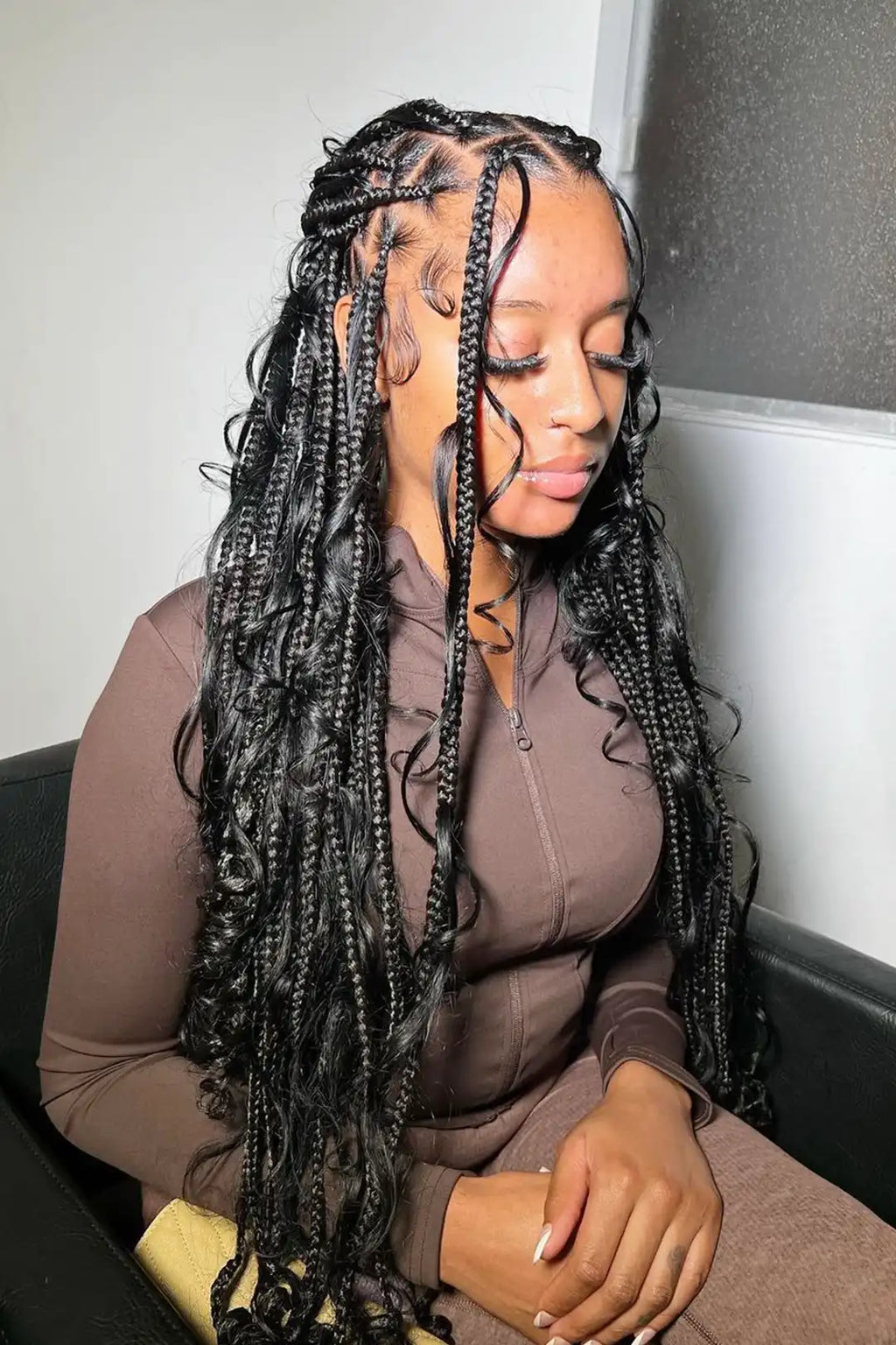Loose Wave Bulk Hair For Braiding Natural Black BU02