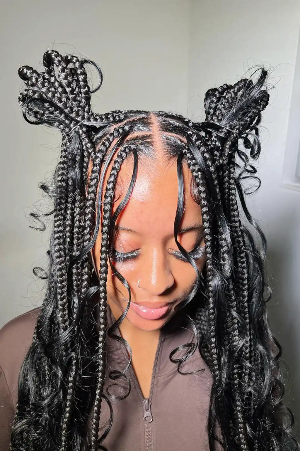 Loose Wave Bulk Hair For Braiding Natural Black BU02