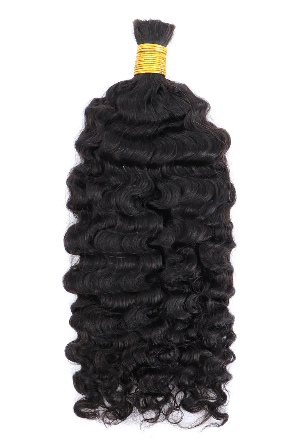 Double Drawn Water Deep Wave Bulk Human Hair For Braiding