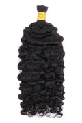 Double Drawn Water Deep Wave Bulk Human Hair For Braiding