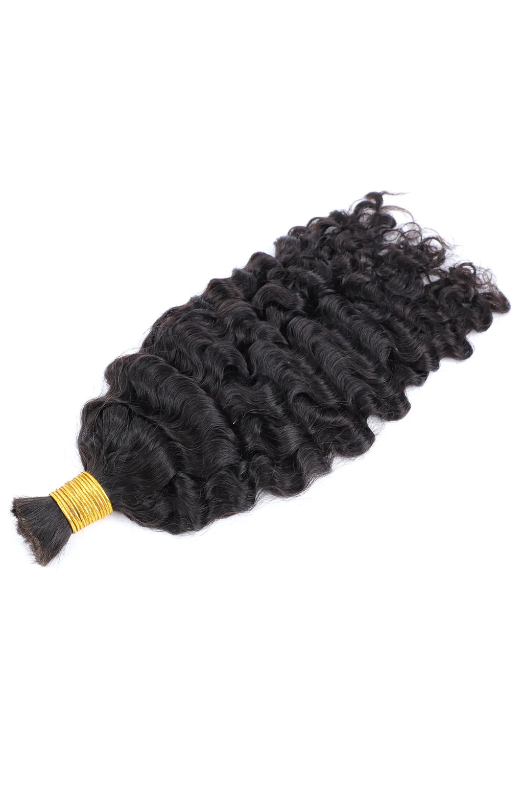 Double Drawn Water Deep Wave Bulk Human Hair For Braiding