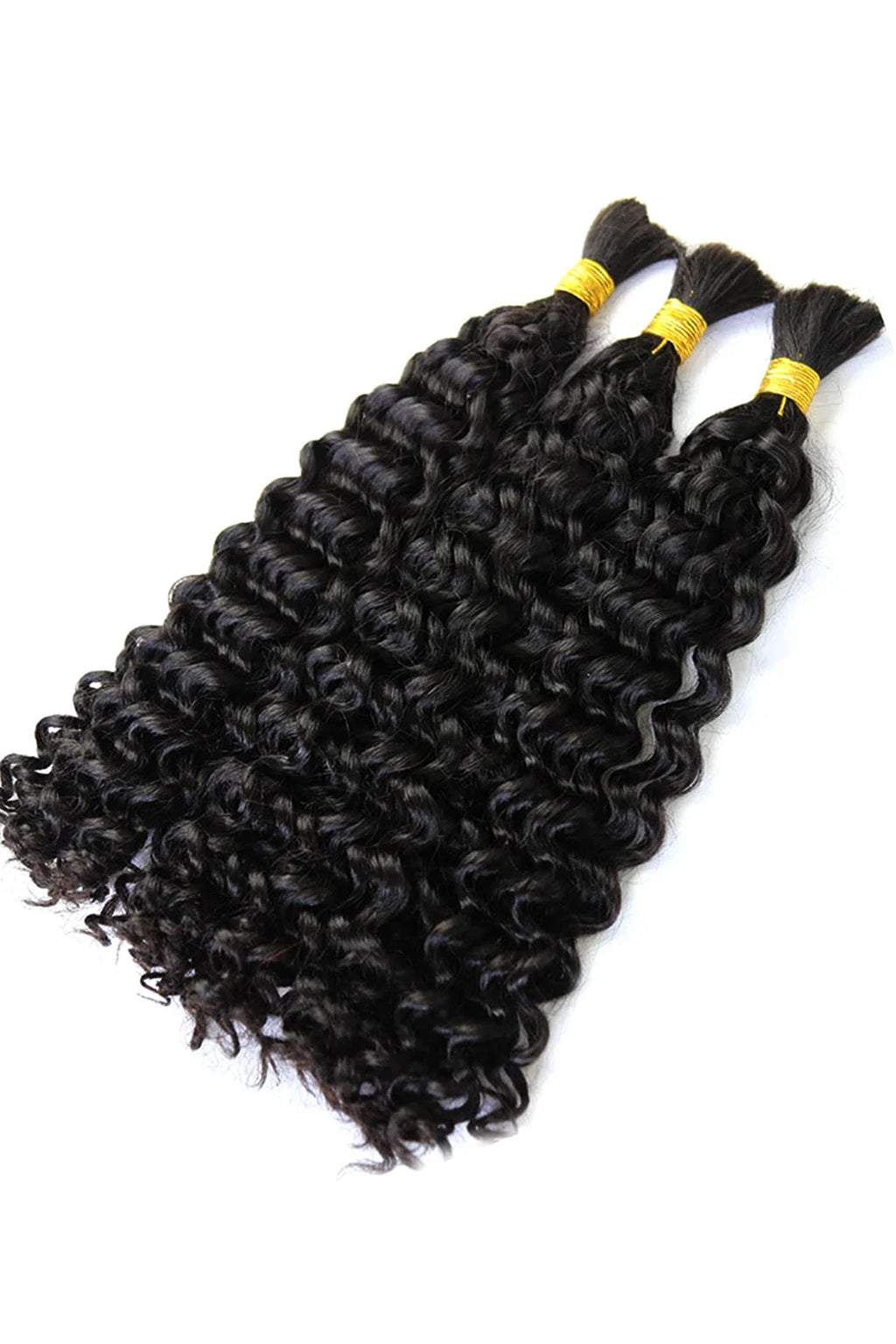 Water Wave Bulk Hair For Braiding Natural Black BU14