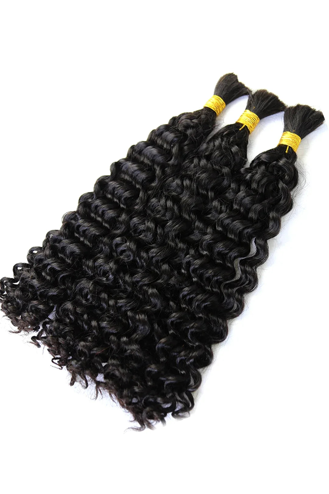 Water Wave Bulk Hair For Braiding Natural Black BU14