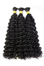 Water Wave Bulk Hair For Braiding Natural Black BU14