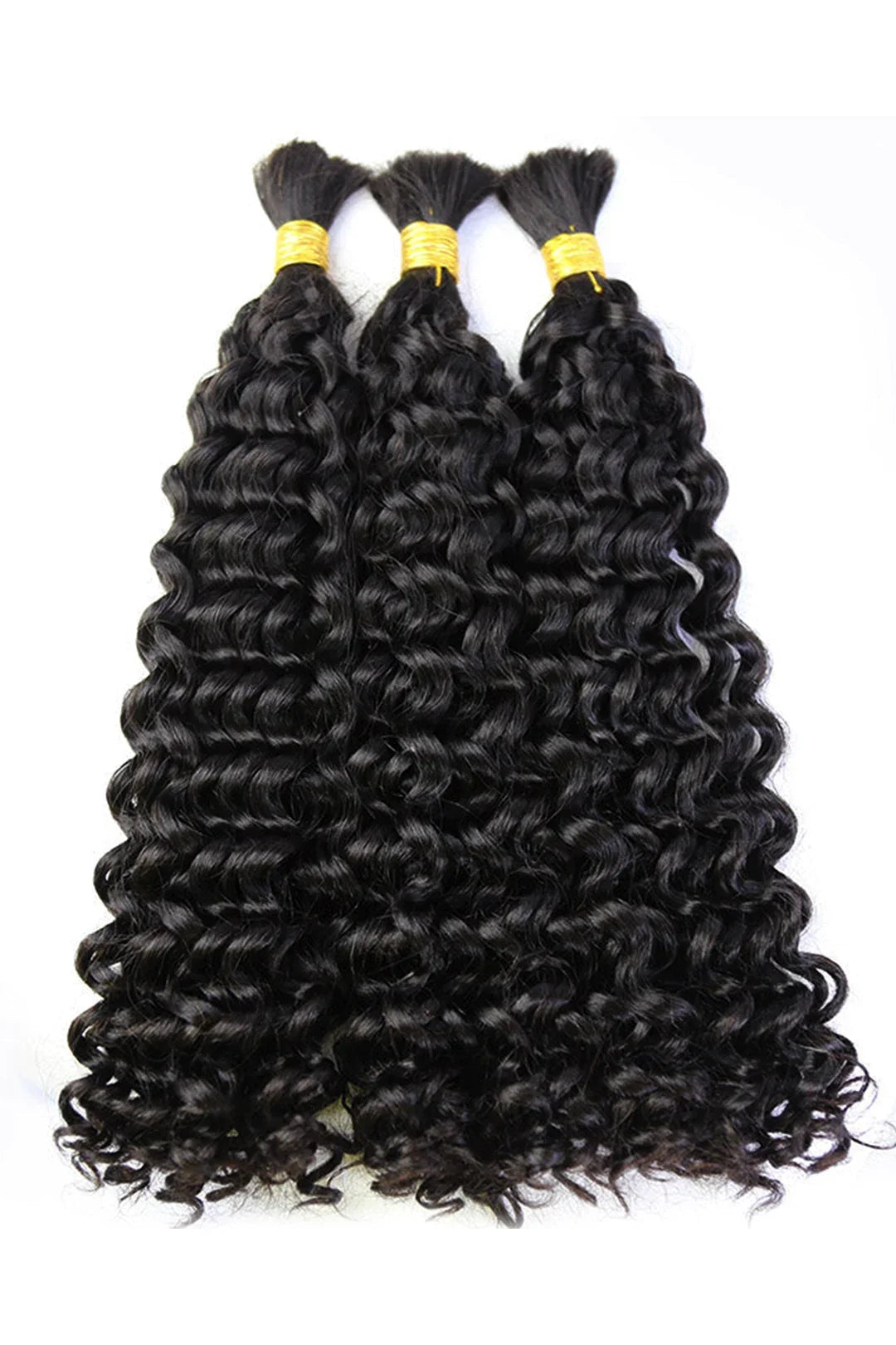 Water Wave Bulk Hair For Braiding Natural Black BU14