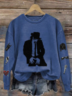 Women's Superstar Art Print Casual Sweatshirt