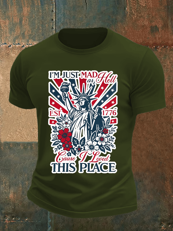 Men's THIS PLACE Round Neck Printed T-Shirt
