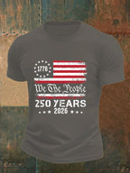 Men's 250 YEARS Print Round-Neck T-Shirt