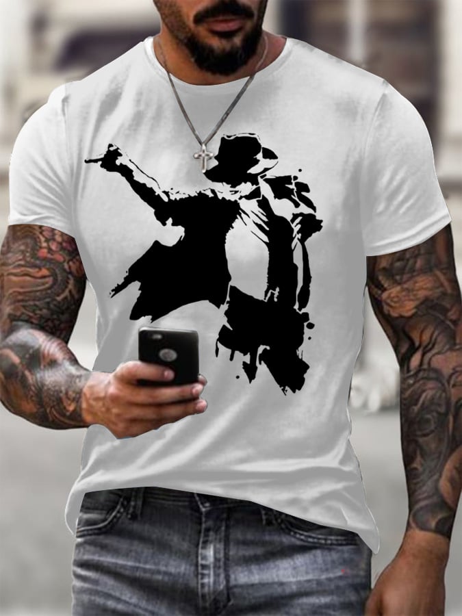 Men's Print Casual Printed T-shirt