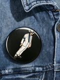 Unisex Retro Superstar Art Pin-Back Button