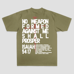 No Weapon Formed Against Me Shall Prosper Printed Men's T-shirt