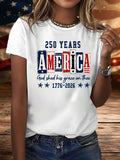 Women's 250 YEARS AMERICA Printed T-Shirt