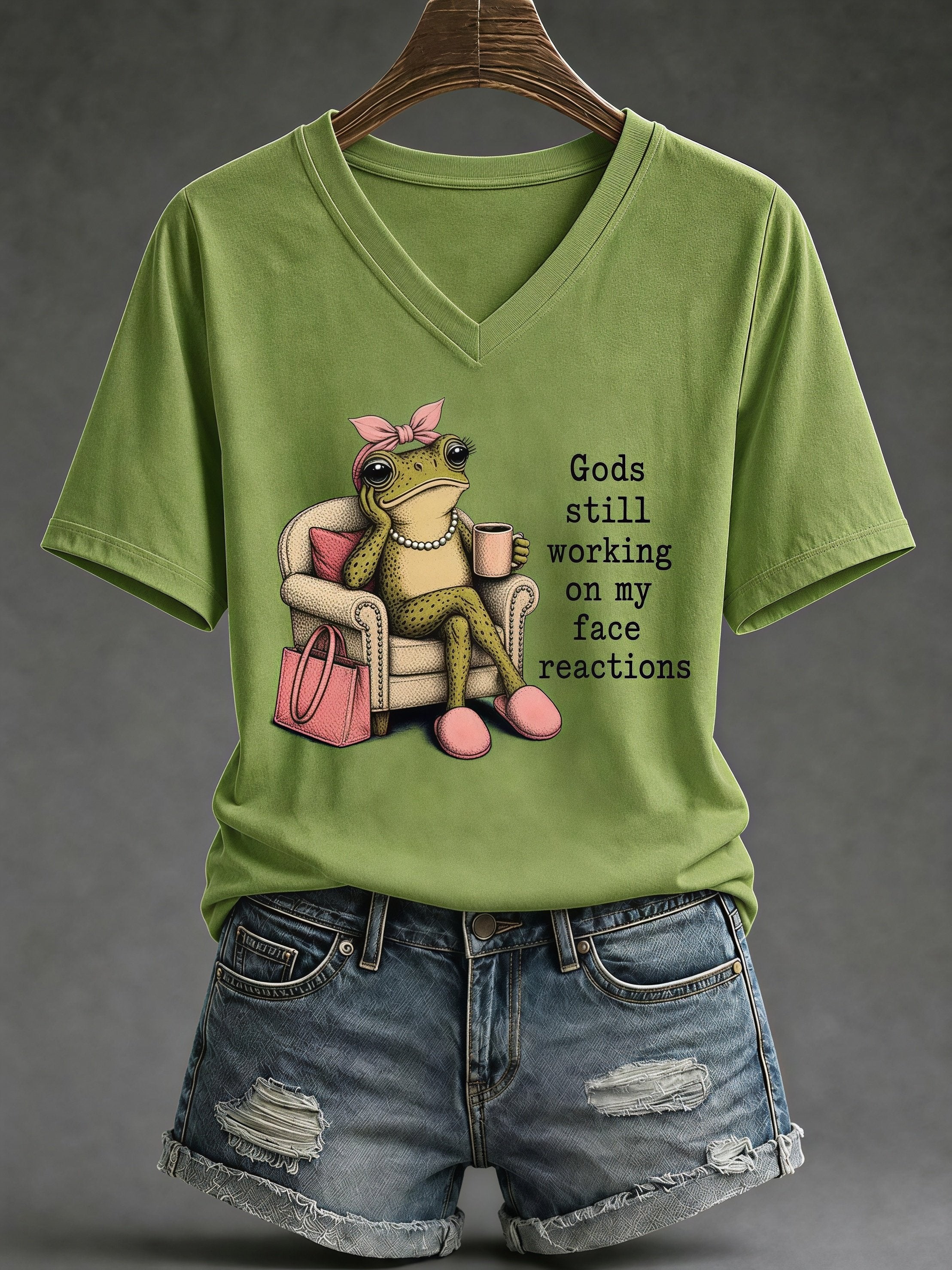 Women's Casual Funny Faith Graphic Print T-Shirt