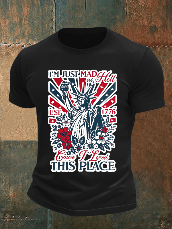 Men's THIS PLACE Round Neck Printed T-Shirt